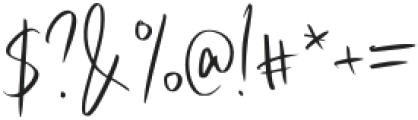 Welcome Honey Signature Regular otf (400) Font OTHER CHARS