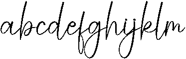 Welcome Regular otf (400) Font LOWERCASE