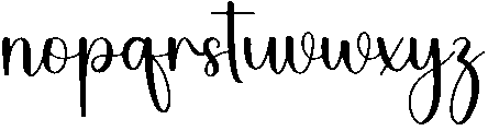 Welcome Regular otf (400) Font LOWERCASE