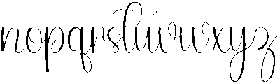 Welcome Signature Regular otf (400) Font LOWERCASE