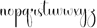 Welcome Summer Regular otf (400) Font LOWERCASE