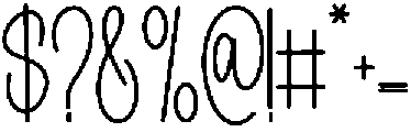 Welcoming Regular otf (400) Font OTHER CHARS