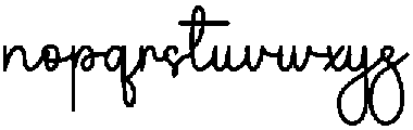Welcoming Regular otf (400) Font LOWERCASE