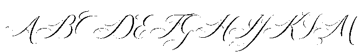 Wellington Script Regular otf (400) Font UPPERCASE
