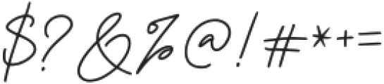 Wenista Signature Regular otf (400) Font OTHER CHARS