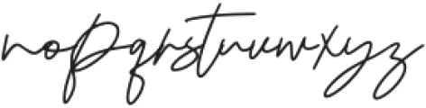 Wenista Signature Regular otf (400) Font LOWERCASE
