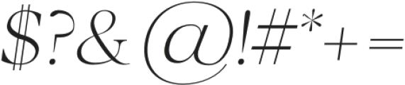 Wensley Light Italic otf (300) Font OTHER CHARS