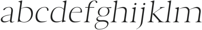 Wensley Light Italic otf (300) Font LOWERCASE