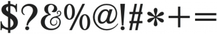 Wentworth  Serif otf (400) Font OTHER CHARS