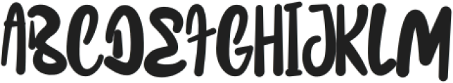 Wero-Regular otf (400) Font UPPERCASE