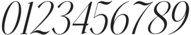 Wersfiga Italic otf (400) Font OTHER CHARS