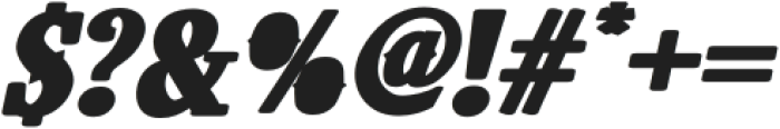 West Carabao Bold Italic otf (700) Font OTHER CHARS
