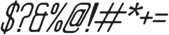 West Covina Rough Type Italic otf (400) Font OTHER CHARS