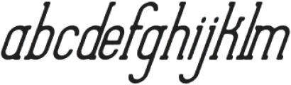 West Covina Rough Type Italic otf (400) Font LOWERCASE
