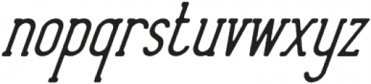West Covina Rough Type Italic otf (400) Font LOWERCASE