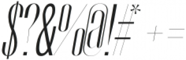 West End Limited regular-italic otf (400) Font OTHER CHARS
