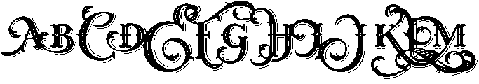 West End Shadow otf (400) Font UPPERCASE