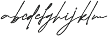 Westbury Signature alt 1 otf (400) Font LOWERCASE