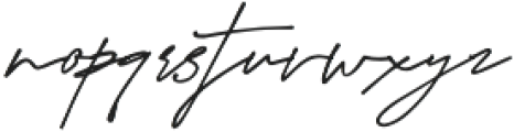 Westbury Signature alt 1 otf (400) Font LOWERCASE