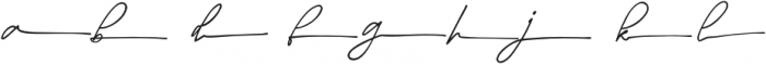 Westbury Signature swash 2 otf (400) Font LOWERCASE