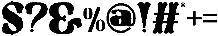 Western Cowboy Regular otf (400) Font OTHER CHARS