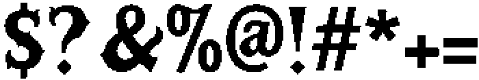Western Goldrush Regular otf (400) Font OTHER CHARS