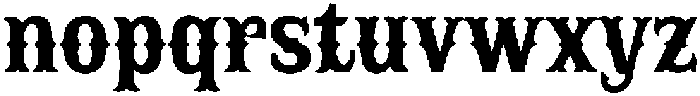 Western Goldrush Regular otf (400) Font LOWERCASE