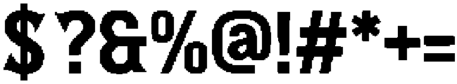 Western Metal Regular otf (400) Font OTHER CHARS