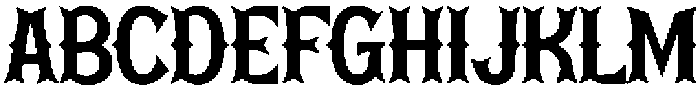 Western Metal Regular otf (400) Font UPPERCASE