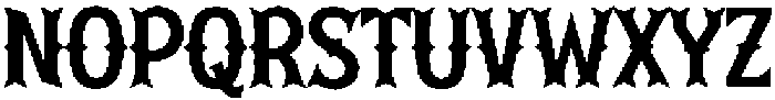 Western Metal Regular otf (400) Font UPPERCASE