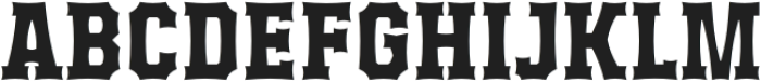 Western Outpost otf (400) Font UPPERCASE