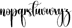 Western Regular otf (400) Font LOWERCASE