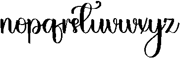 Western Regular otf (400) Font LOWERCASE