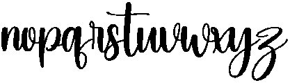 Western Regular otf (400) Font LOWERCASE
