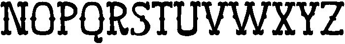 Western Regular otf (400) Font UPPERCASE