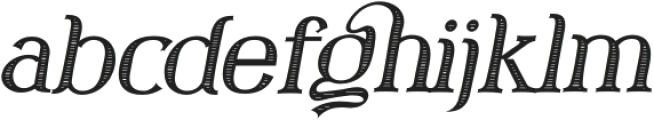 Western Roodle Oblique Engraved otf (400) Font LOWERCASE