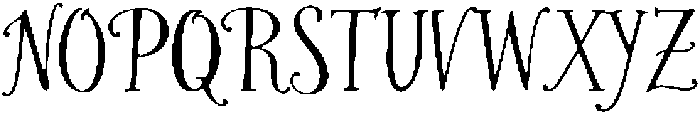 Westfalia Regular otf (400) Font UPPERCASE
