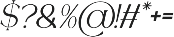 Westina Italic otf (400) Font OTHER CHARS