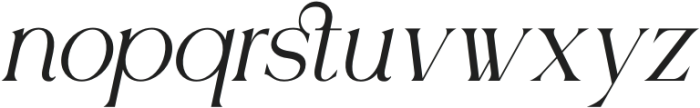 Westina Italic otf (400) Font LOWERCASE