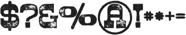 Westwood Bold Grunge otf (700) Font OTHER CHARS