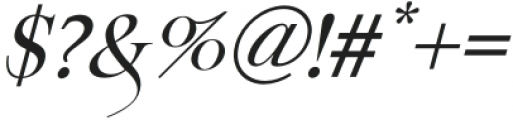wellingtonItalic-Italic otf (400) Font OTHER CHARS