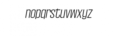 Wellston-LightItalic.ttf Font LOWERCASE