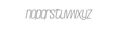 Wellston-ThinItalic.ttf Font LOWERCASE