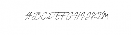 Westbury Signature alt1.otf Font UPPERCASE