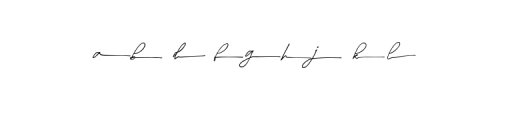 Westbury Signature swash 2.otf Font LOWERCASE
