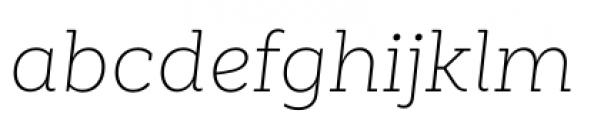 Weekly Alt Ultra Light Italic Font LOWERCASE