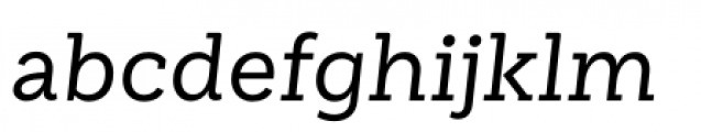Weekly Medium Italic Font LOWERCASE