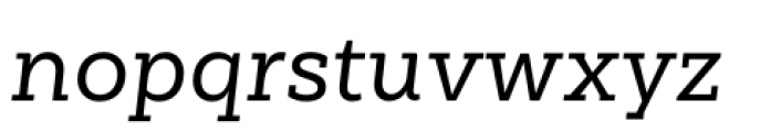 Weekly Medium Italic Font LOWERCASE