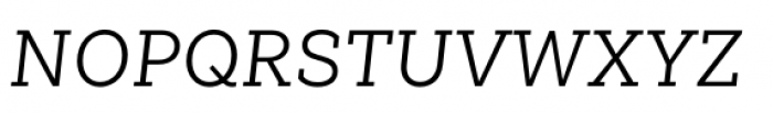 Weekly Regular Italic Font UPPERCASE