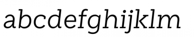 Weekly Regular Italic Font LOWERCASE